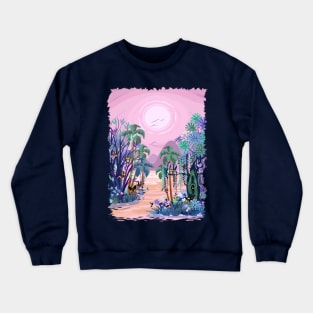 The Eyes of the Enchanted Misty Forest Crewneck Sweatshirt